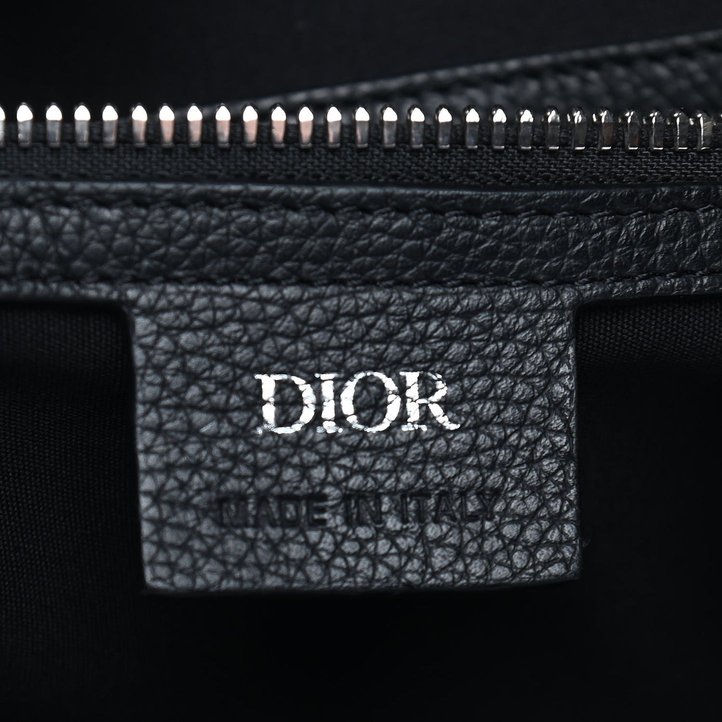 HOMME Oblique Grained Calfskin Tote Black