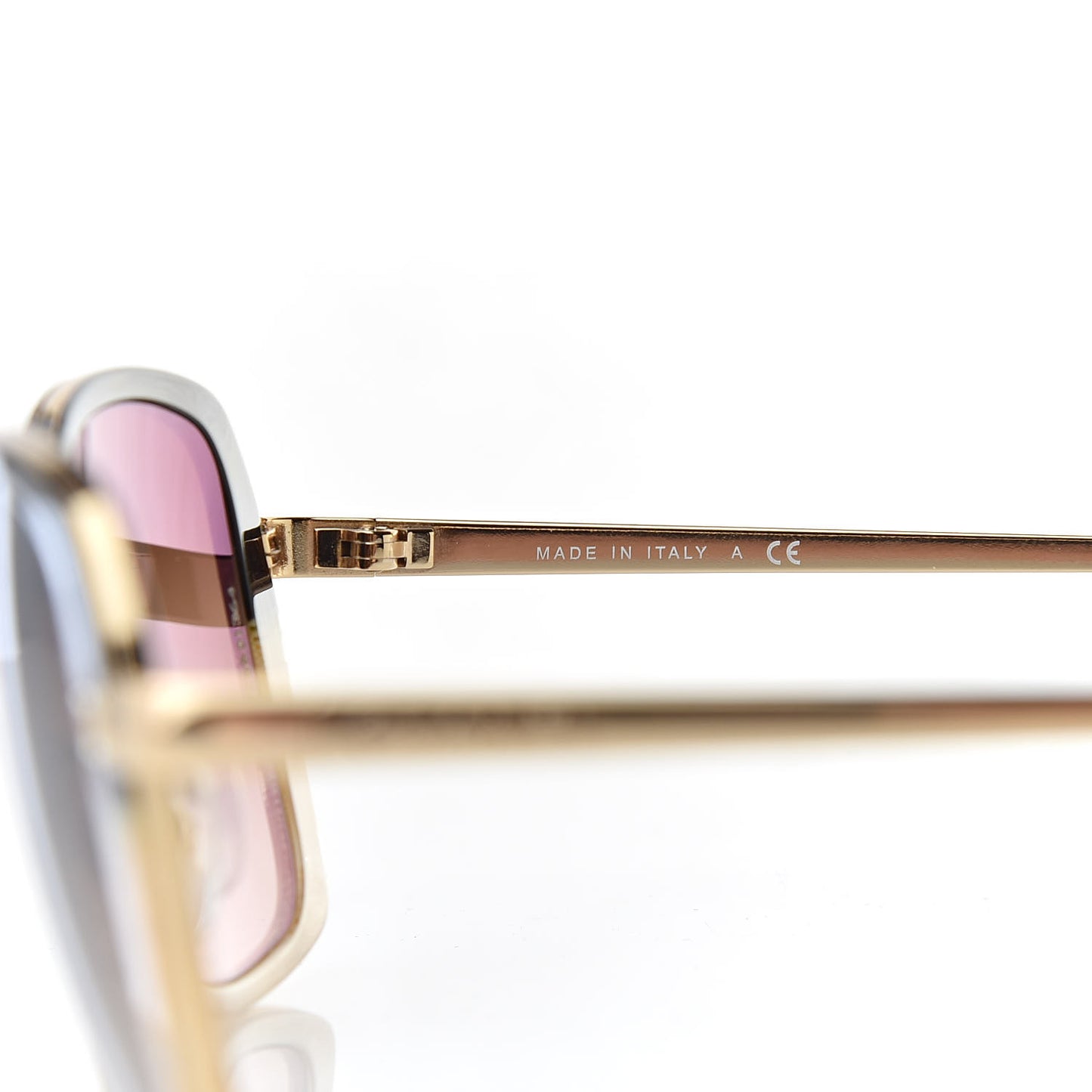 Metal CC Sunglasses 4184 Brown