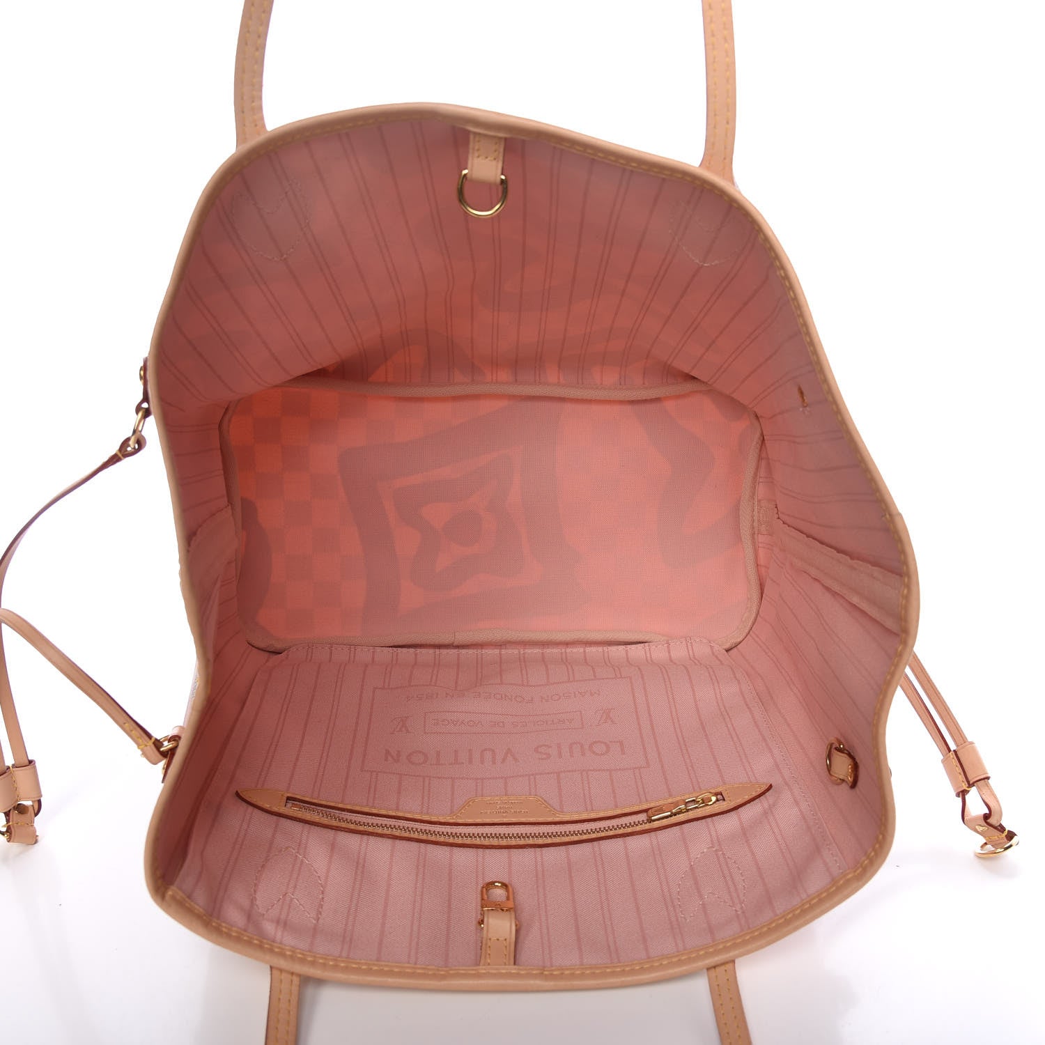 Louis Vuitton Damier Azur Tahitienne Neverfull MM 5 of 9