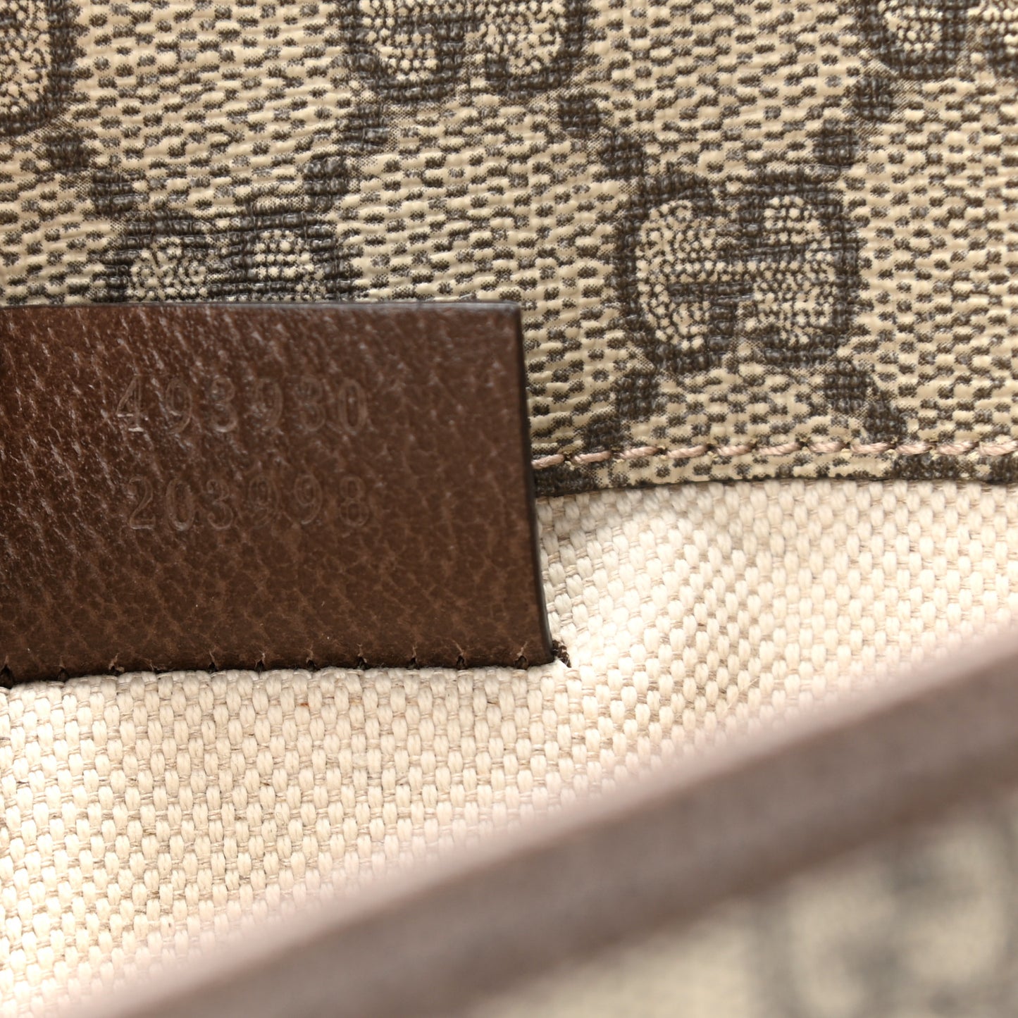 GG Supreme Monogram Neo Vintage Web Belt Bag Brown