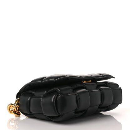 Bottega Veneta Lambskin Maxi Intreccio Padded Chain Cassette Crossbody Bag Black 4 of 8