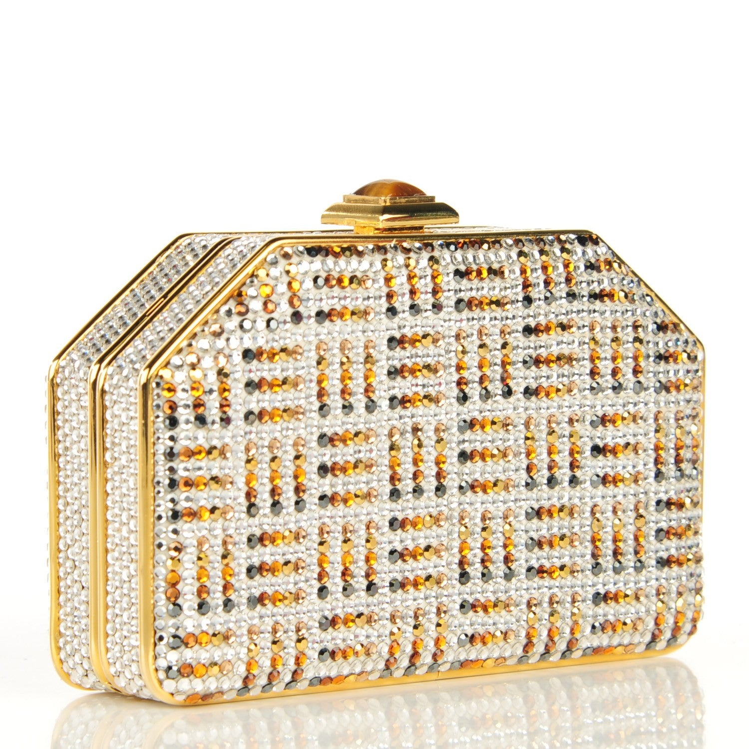 Judith Leiber Crystal Minaudiere Clutch Multicolor 3 of 8