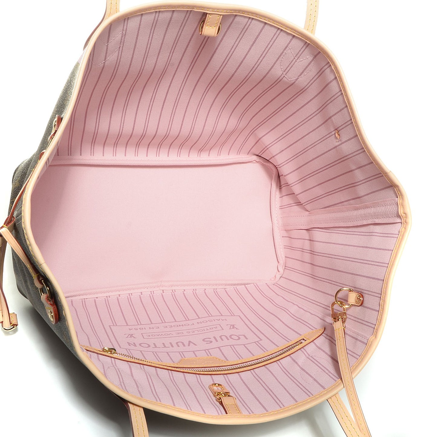 Monogram Maui V Neverfull MM Rose Ballerine