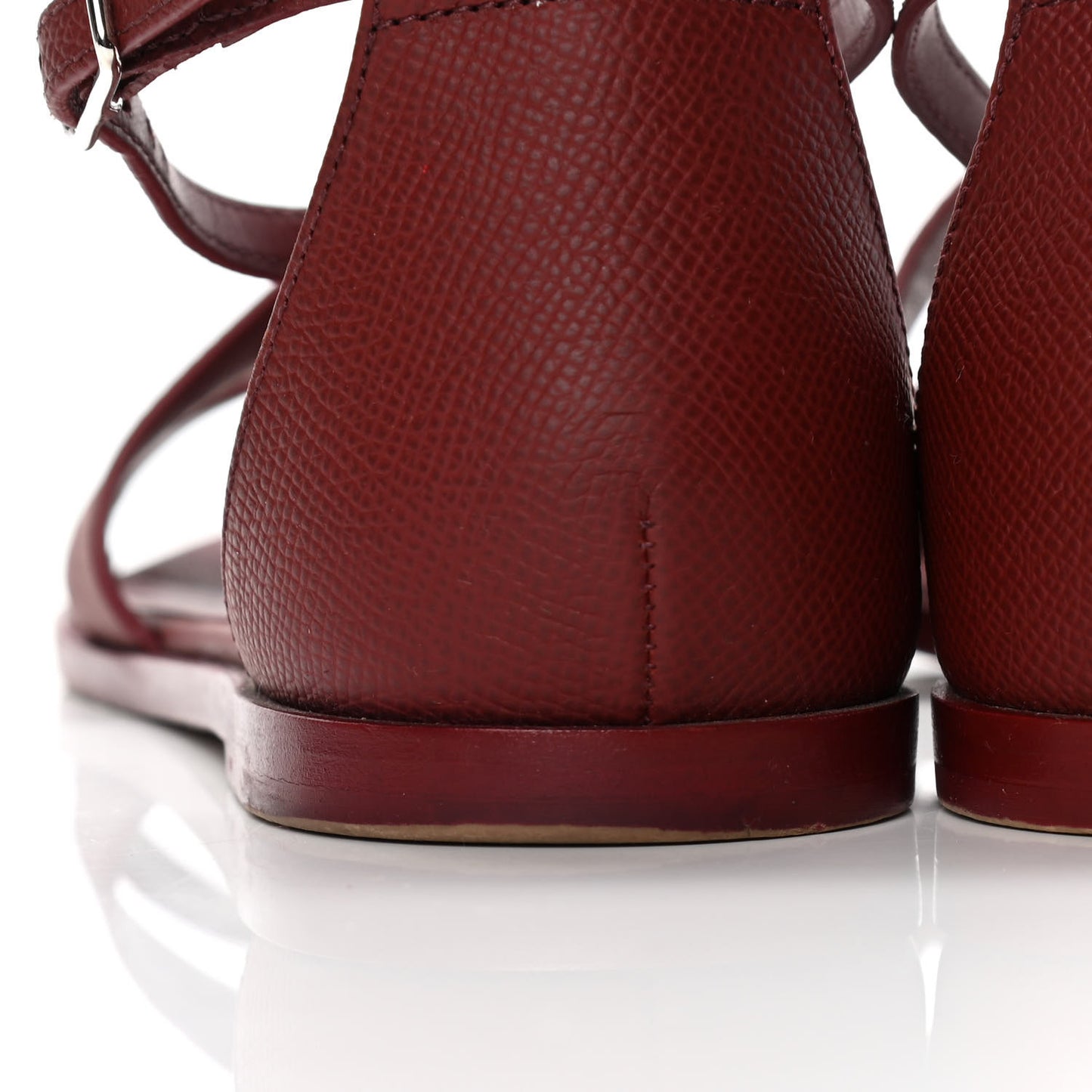 Epsom Santorini Sandals 36.5 Rouge H