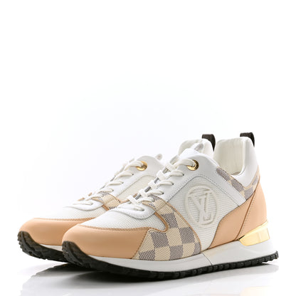 Louis Vuitton Calfskin Damier Azur Run Away Sneakers 39.5 White 3 of 9