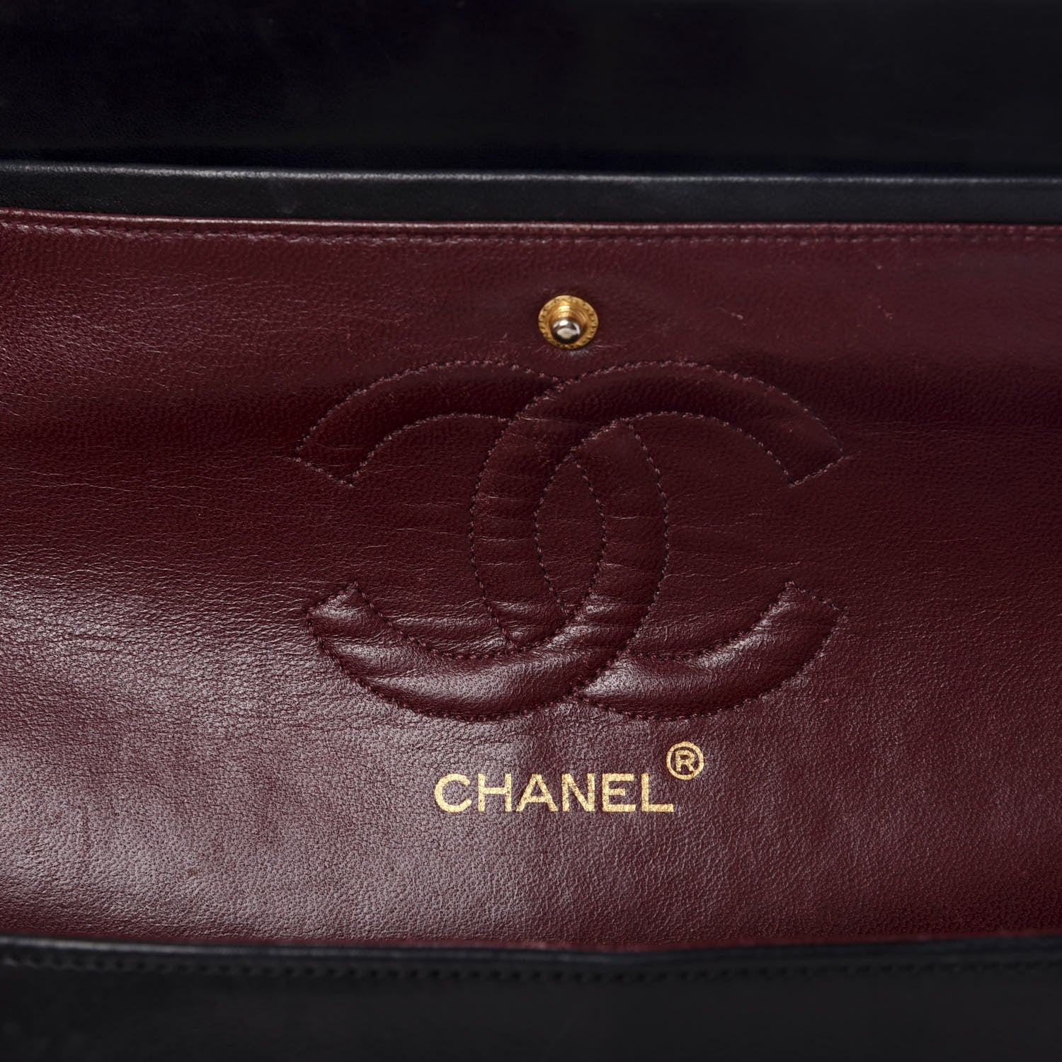 Chanel Lambskin Quilted Medium Double Flap Black 6 of 12