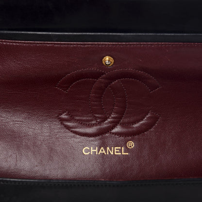 Chanel Lambskin Quilted Medium Double Flap Black 6 of 12