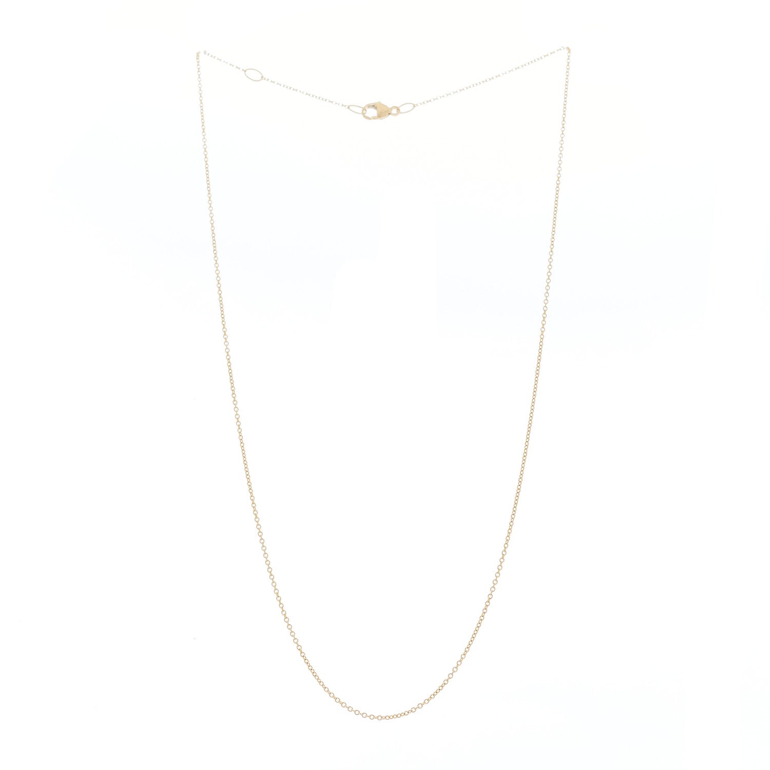 David Yurman 18K Yellow Gold 1mm Chain Necklace 3 of 5