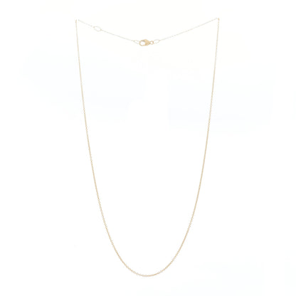 David Yurman 18K Yellow Gold 1mm Chain Necklace 3 of 5