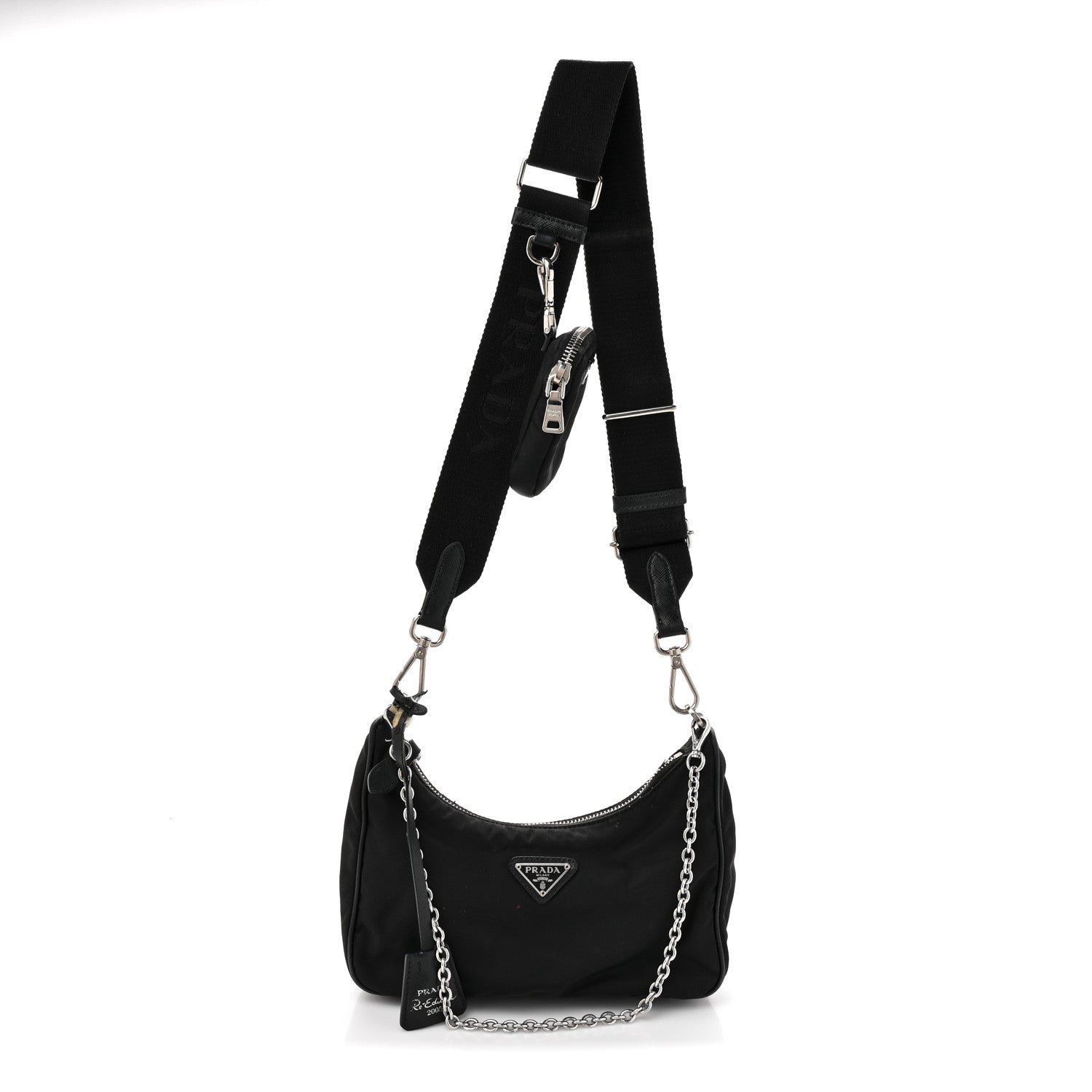 Prada Nylon Re-Edition 2005 Shoulder Bag Black 1 of 16