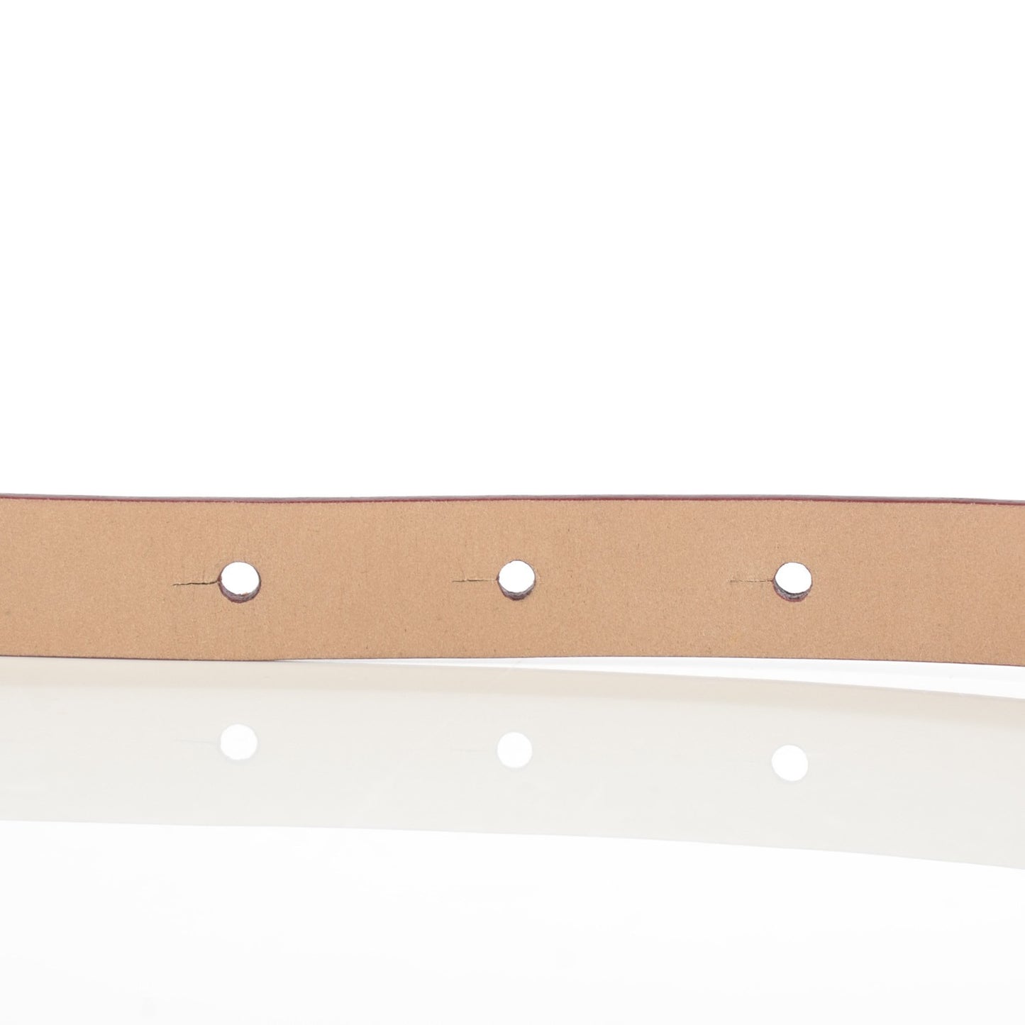 Patent Calfskin CC Logo Skinny Belt 95 38 Red