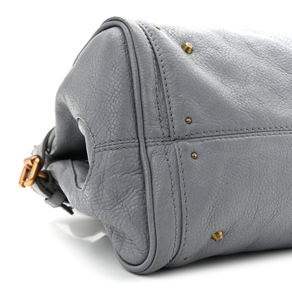 Chloe Calfskin Medium Paddington Satchel Blue 9 of 12