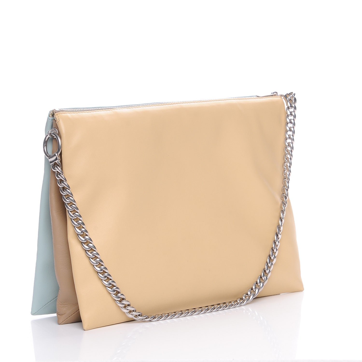 Celine Lambskin Soft Trio Zipped Bag Glacier 3 of 7