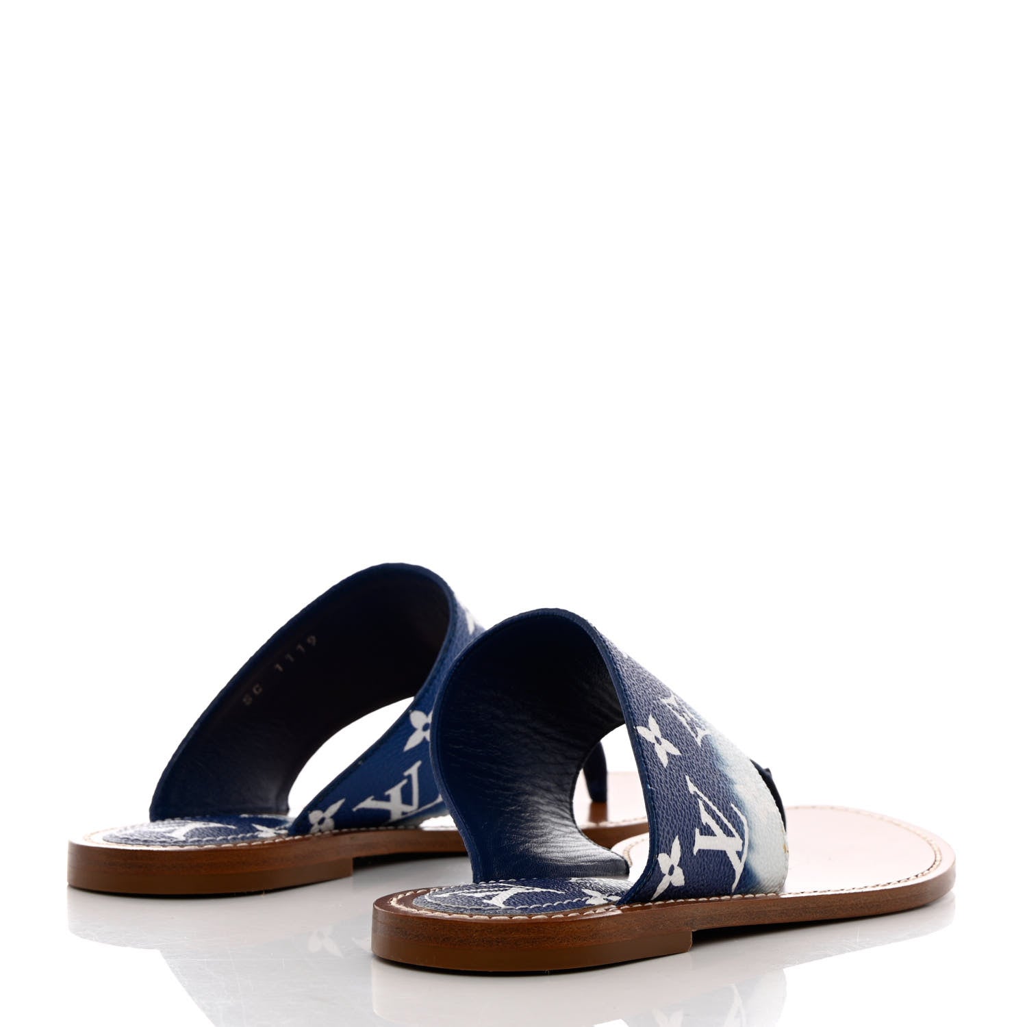 Louis Vuitton Monogram Escale Palma Sandals 37 Blue 4 of 12