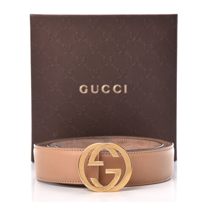 Gucci Calfskin Interlocking G 37mm Belt 85 34 Camelia 10 of 10