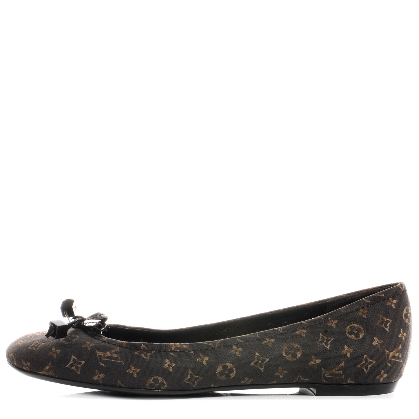 Monogram Debbie Ballerina Flats 39 Fusain