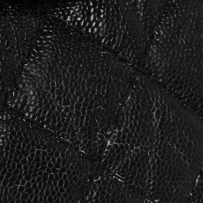 Chanel Crumpled Grained Calfskin Quilted Coco Pleats Clutch Black 11 of 12