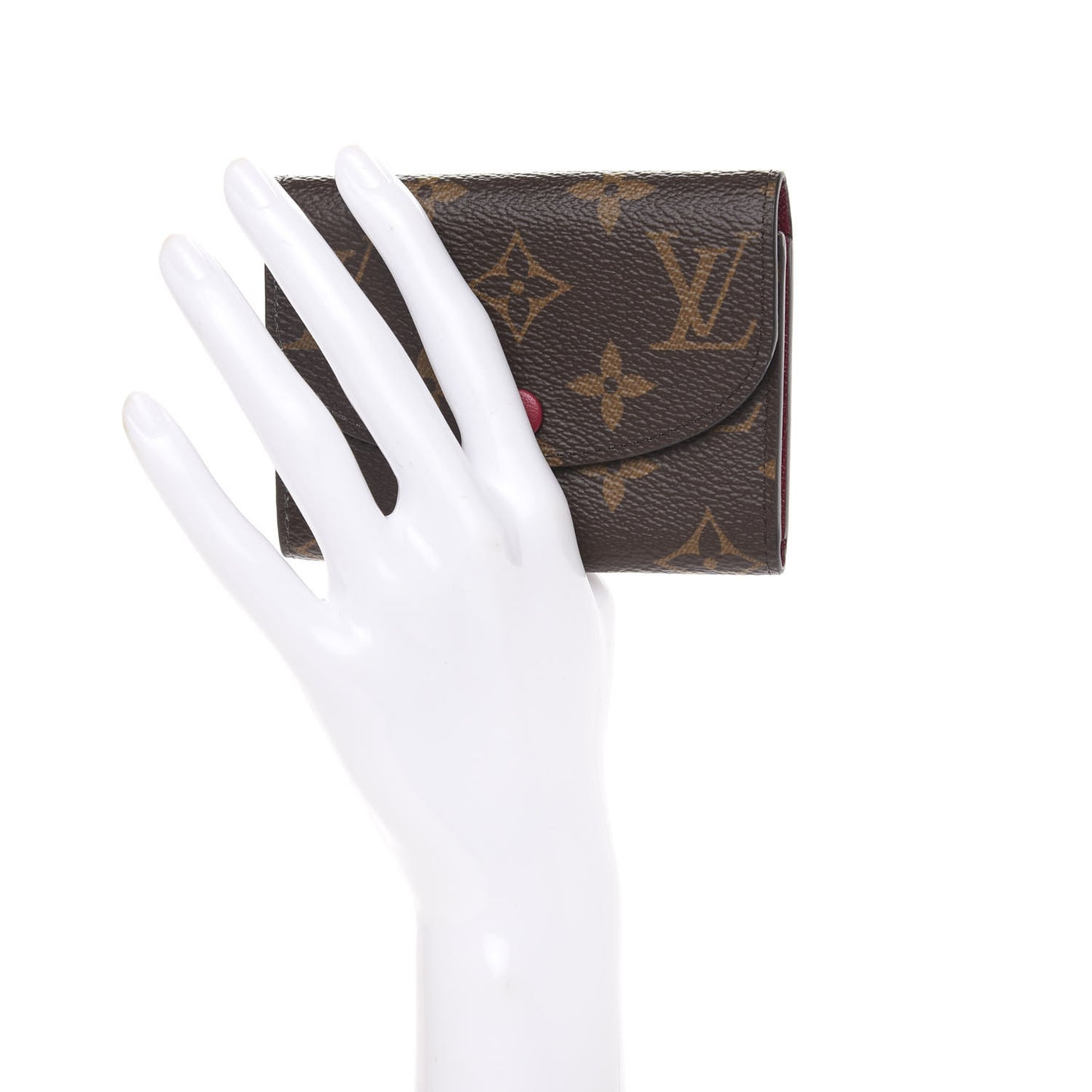 Monogram Rosalie Coin Purse Fuchsia