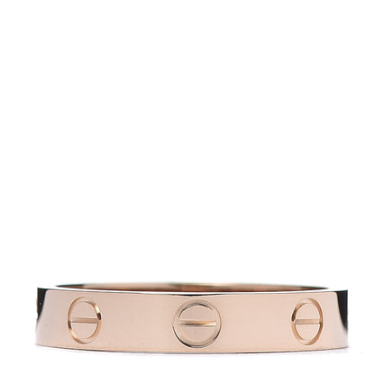 Cartier 18K Pink Gold 3.5mm LOVE Wedding Band Ring 54 6.75 1 of 4