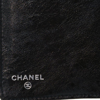 Chanel Patent Crumpled Calfskin Quilted Yen Reissue Wallet Black 6 of 6