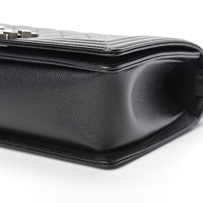 Chanel Caviar Quilted Medium Boy Flap Black 9 of 12