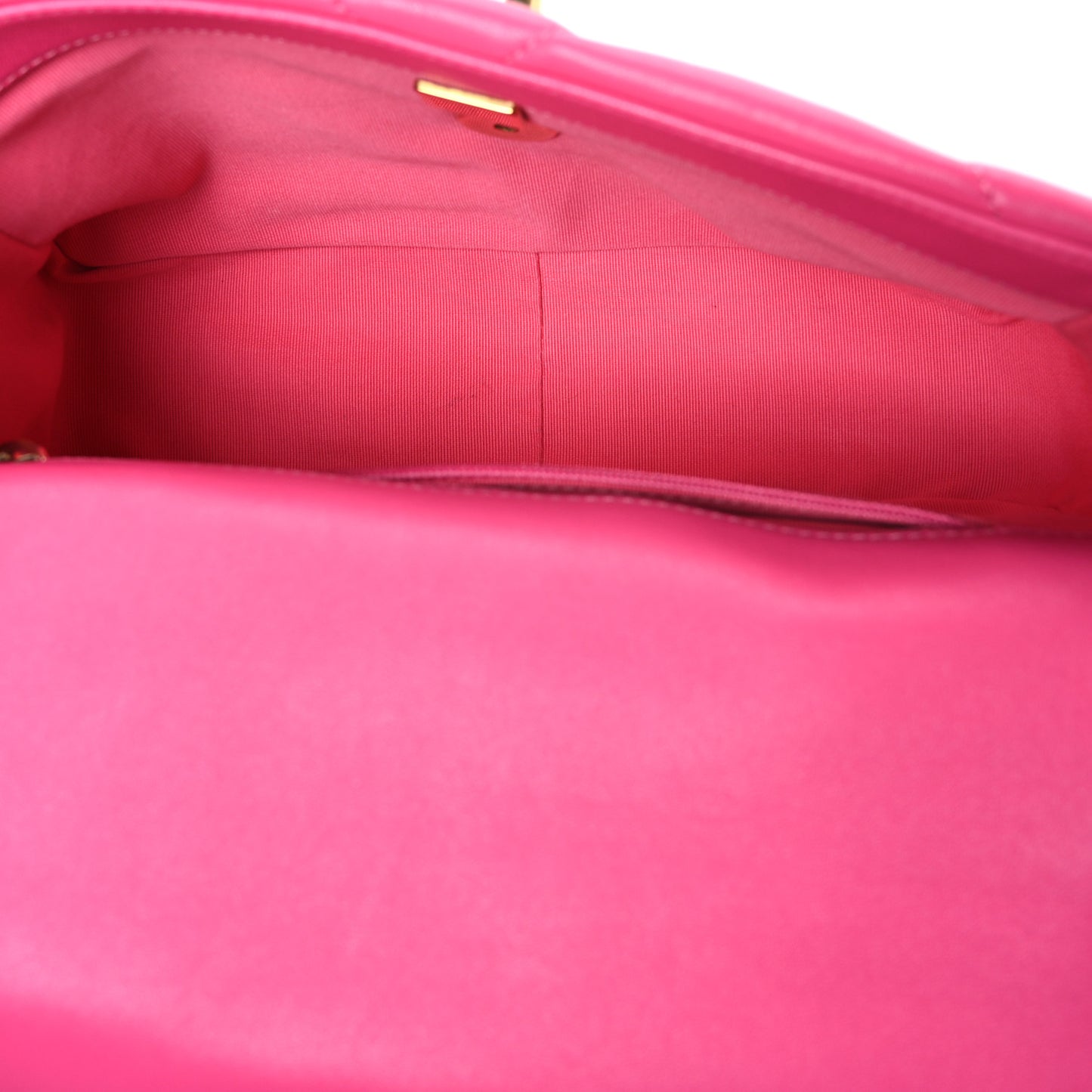 Lambskin Quilted Medium Chanel 19 Flap Dark Pink