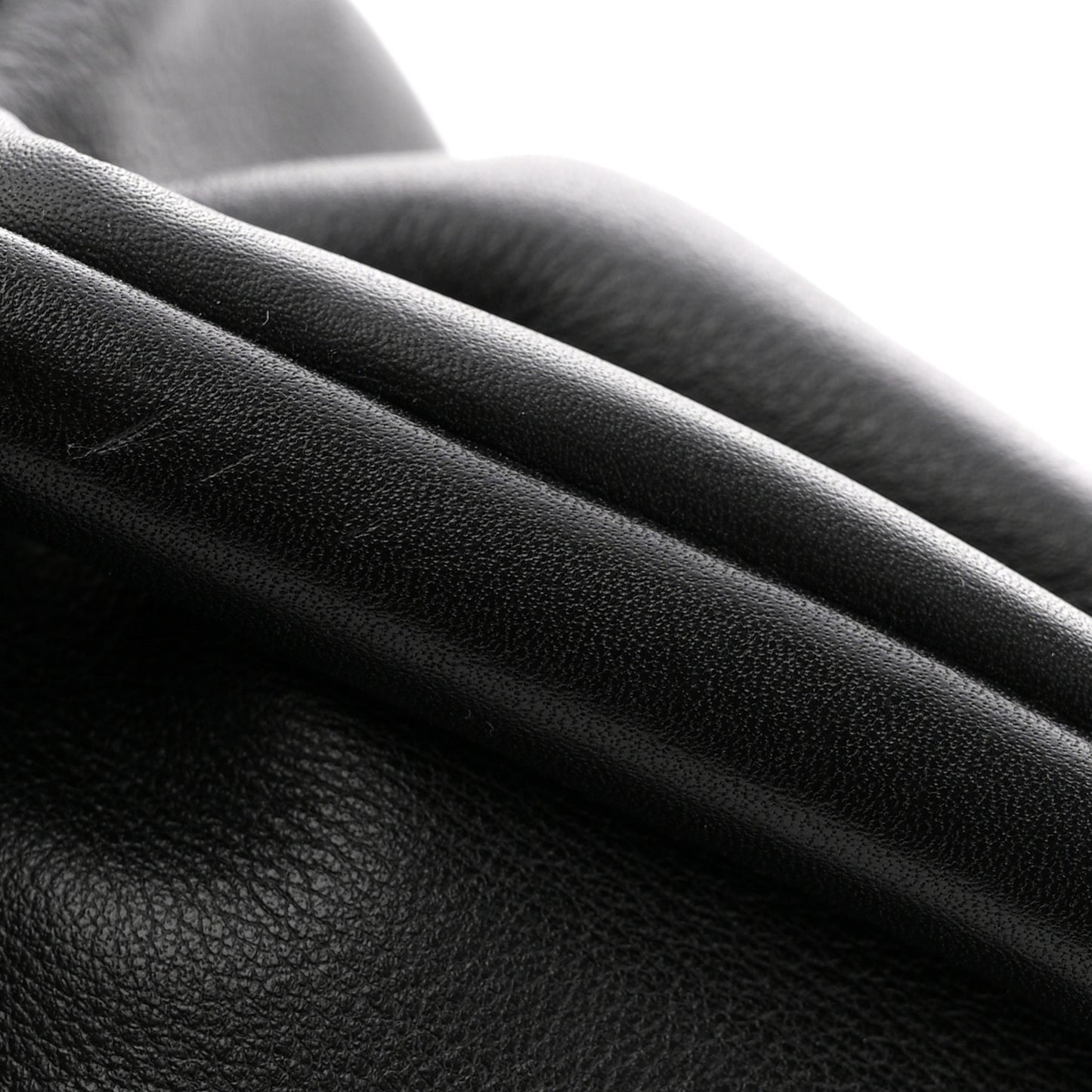 Smooth Butter Calf The Pouch Oversized Clutch Black