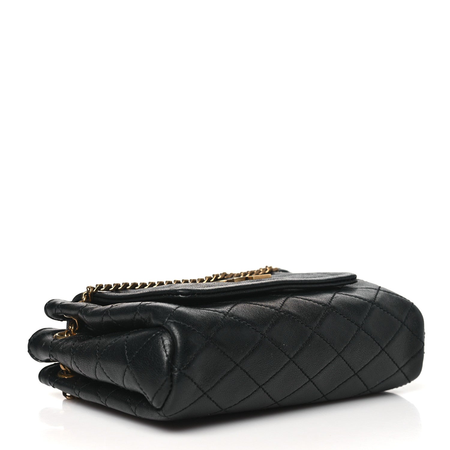 Saint Laurent Lambskin Quilted Monogram Mini Nolita Black 4 of 10
