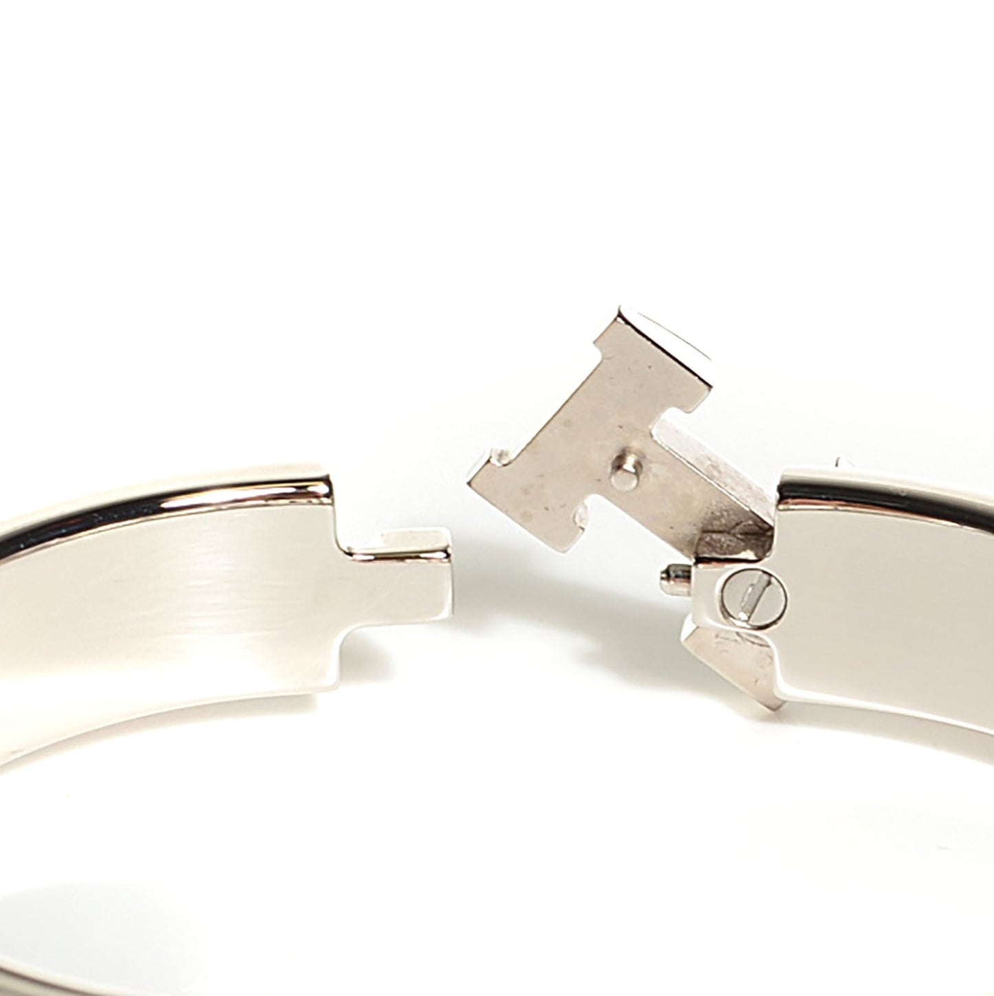 Enamel Narrow Clic H Bracelet PM Orange
