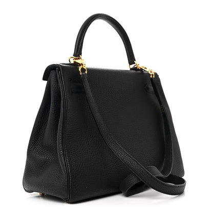 Hermes Togo Kelly Retourne 28 Black 3 of 12