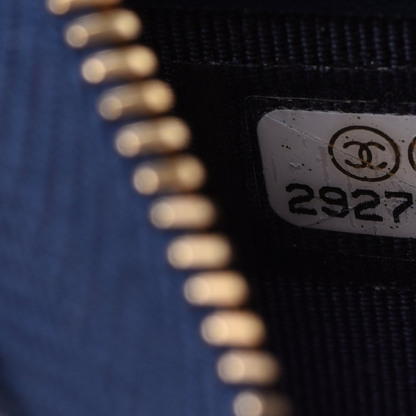 Caviar Quilted Large Gusset Zip Around Wallet Navy