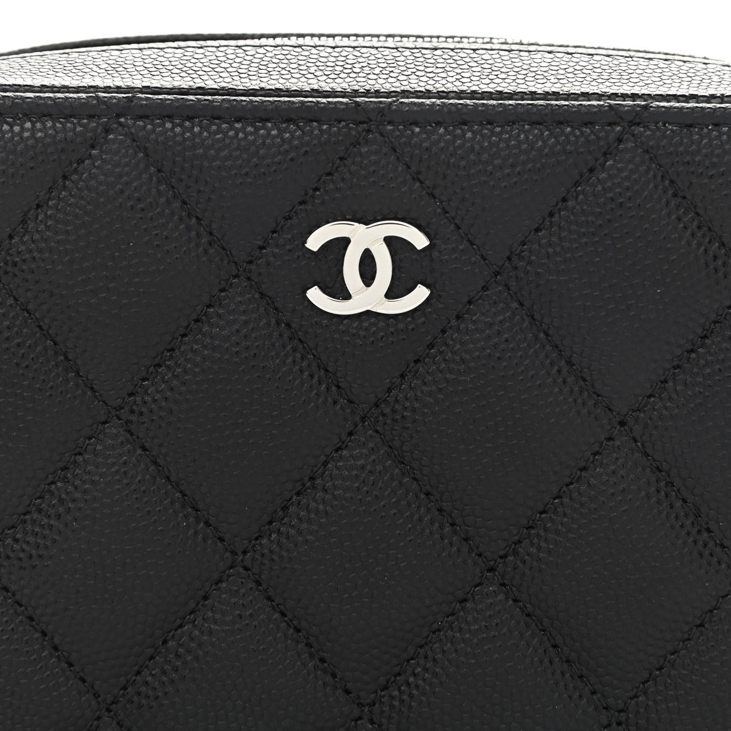 Caviar Quilted Camera Bag Black