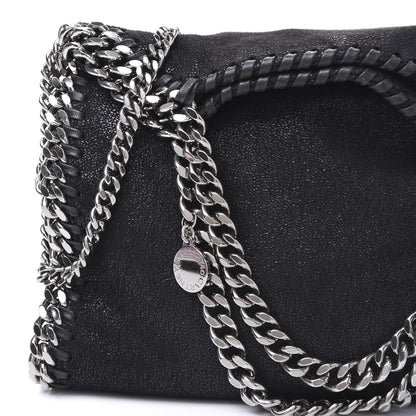 Stella McCartney Shaggy Deer Mini Falabella Fold Over Tote Black 9 of 9