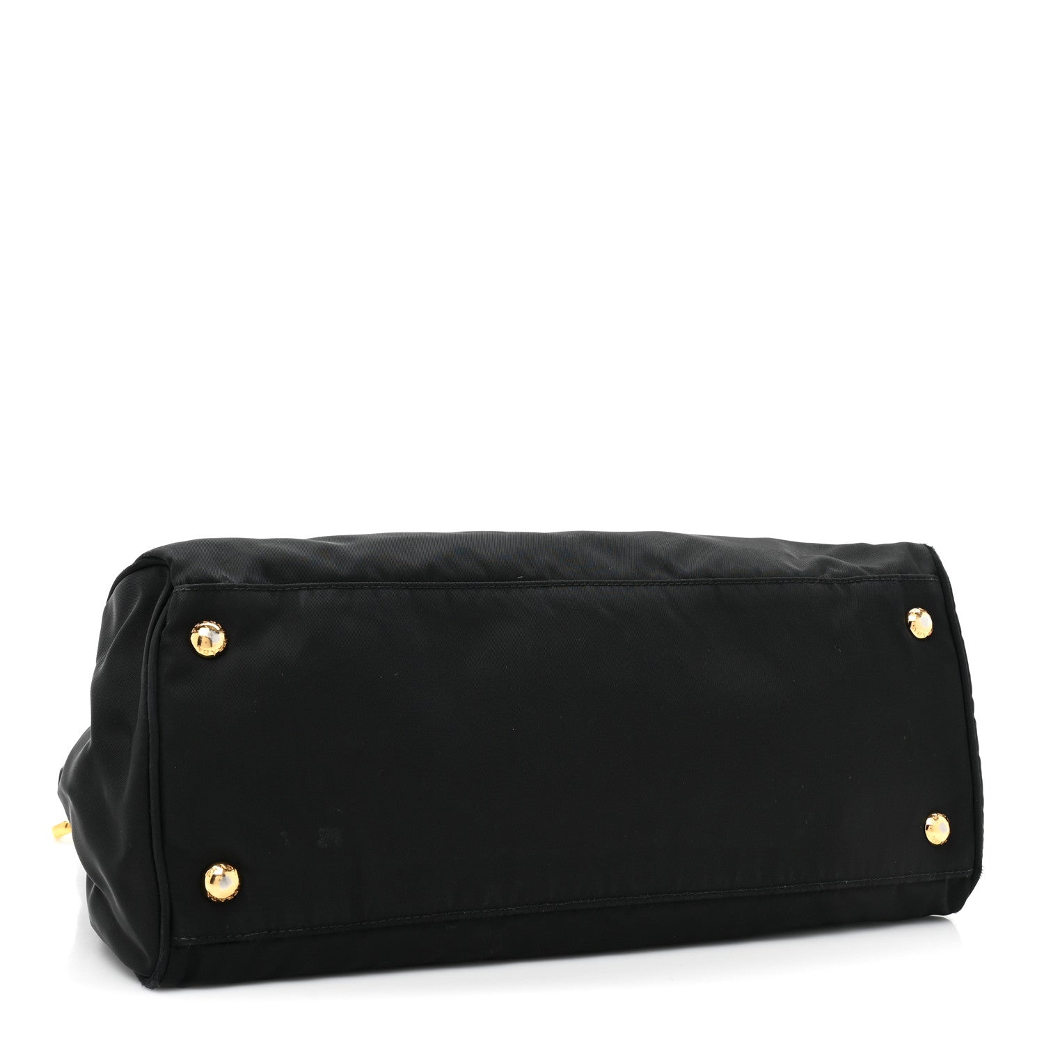 Prada Tessuto Nylon Saffiano Shopping Tote Black 4 of 13