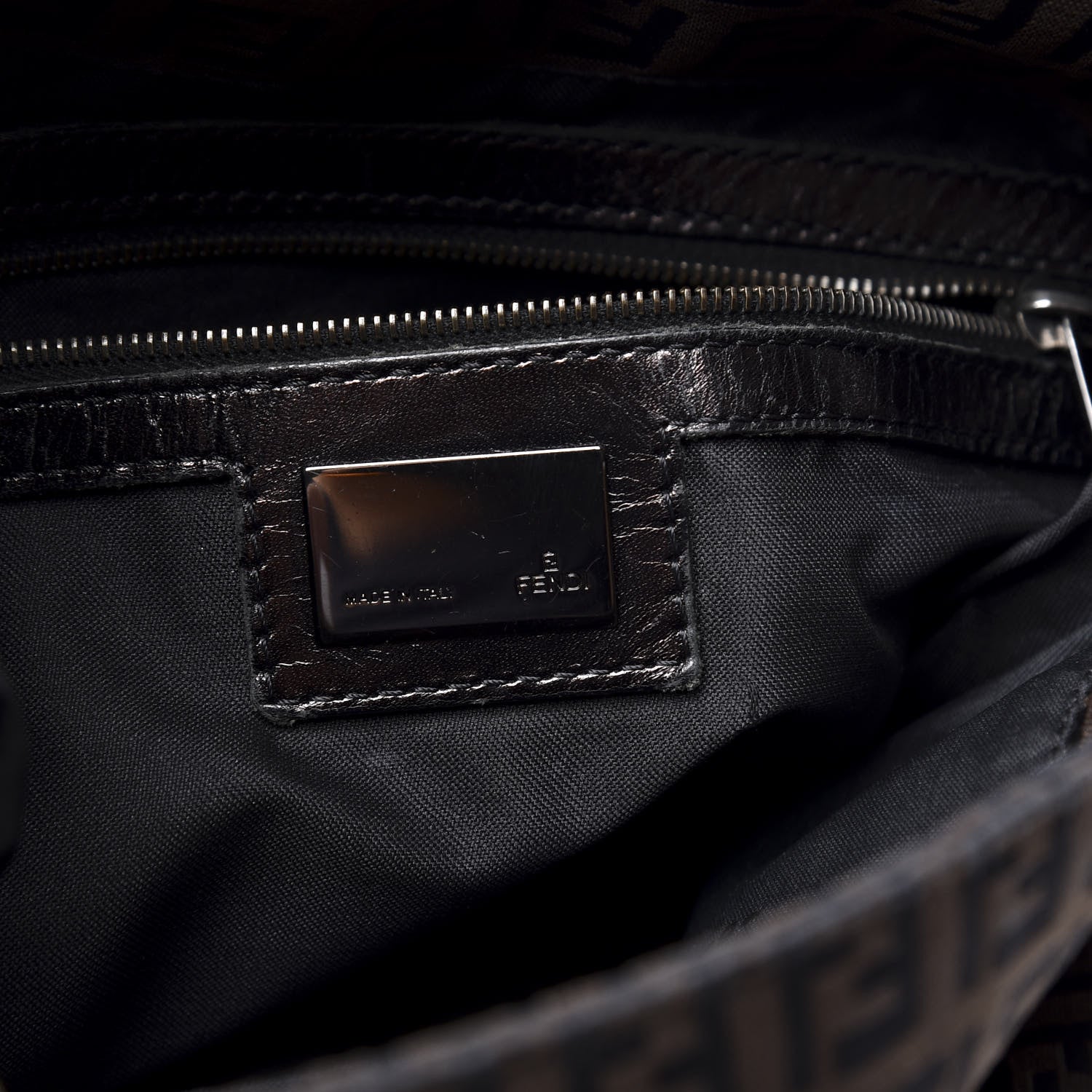 Fendi Zucchino Forever Mama Baguette Tobacco 9 of 12