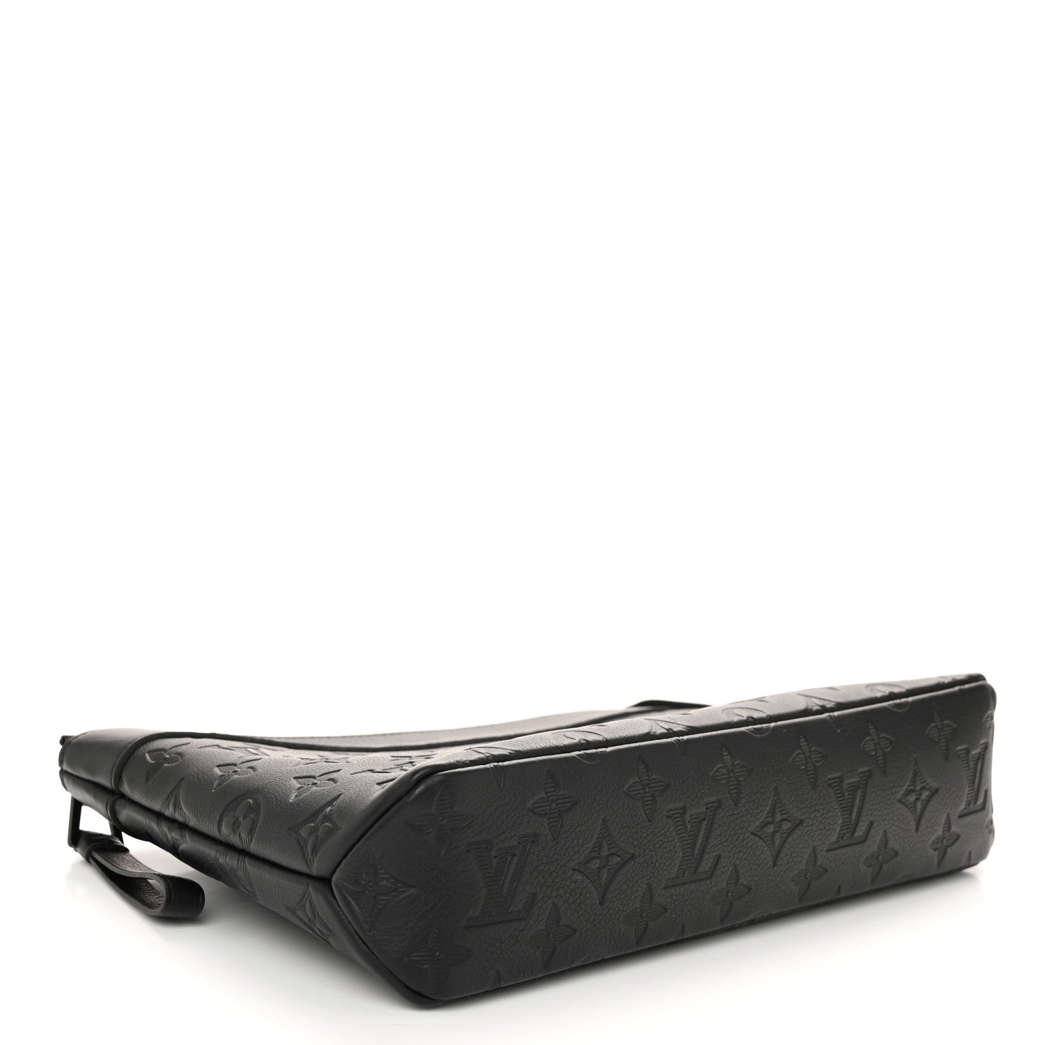 Louis Vuitton Shadow Calfskin Monogram Pochette Voyage Souple Black 4 of 10