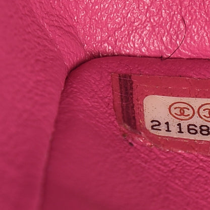 Chanel Lambskin Chevron Quilted Jumbo Double Flap Pink 7 of 17
