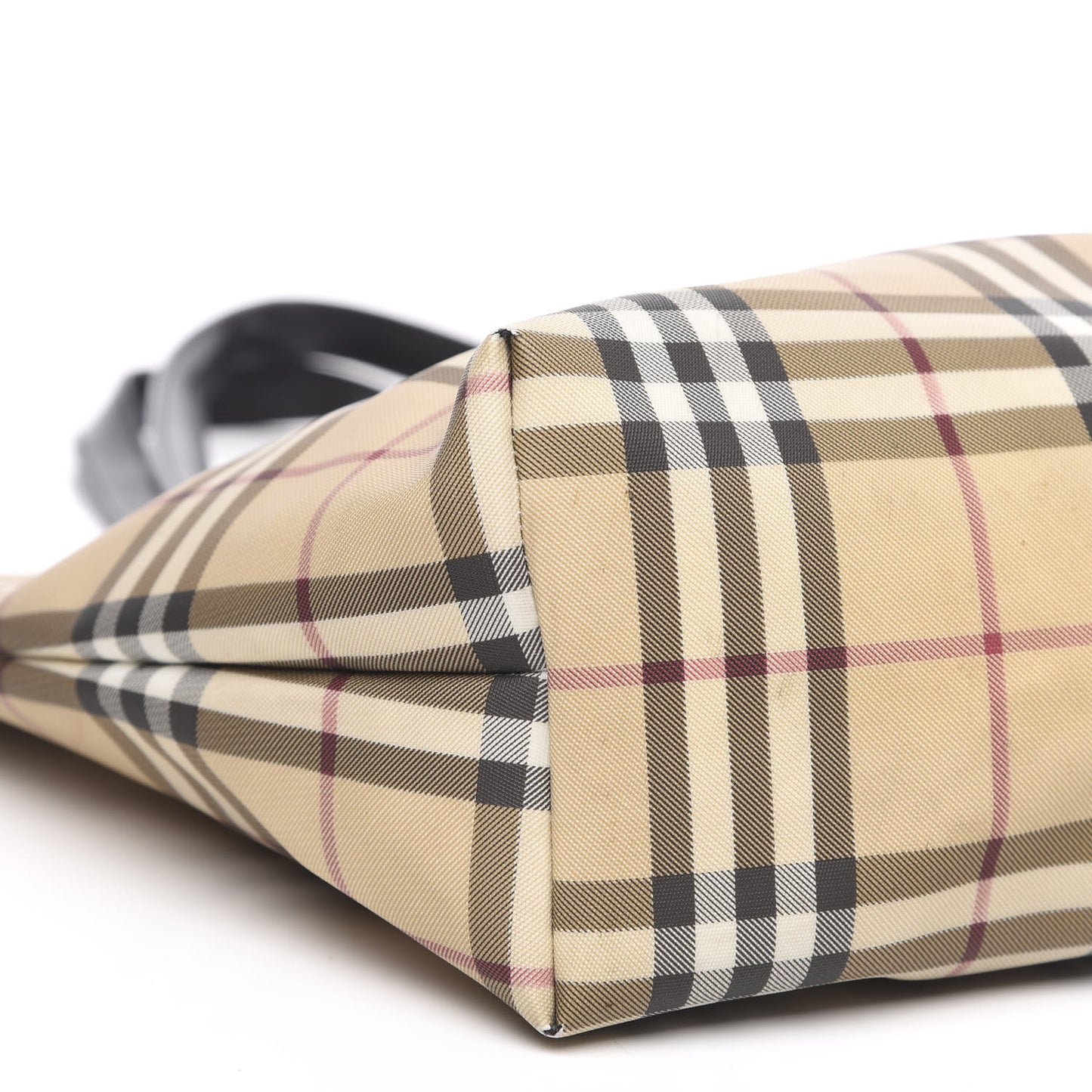 House Check Tote Black