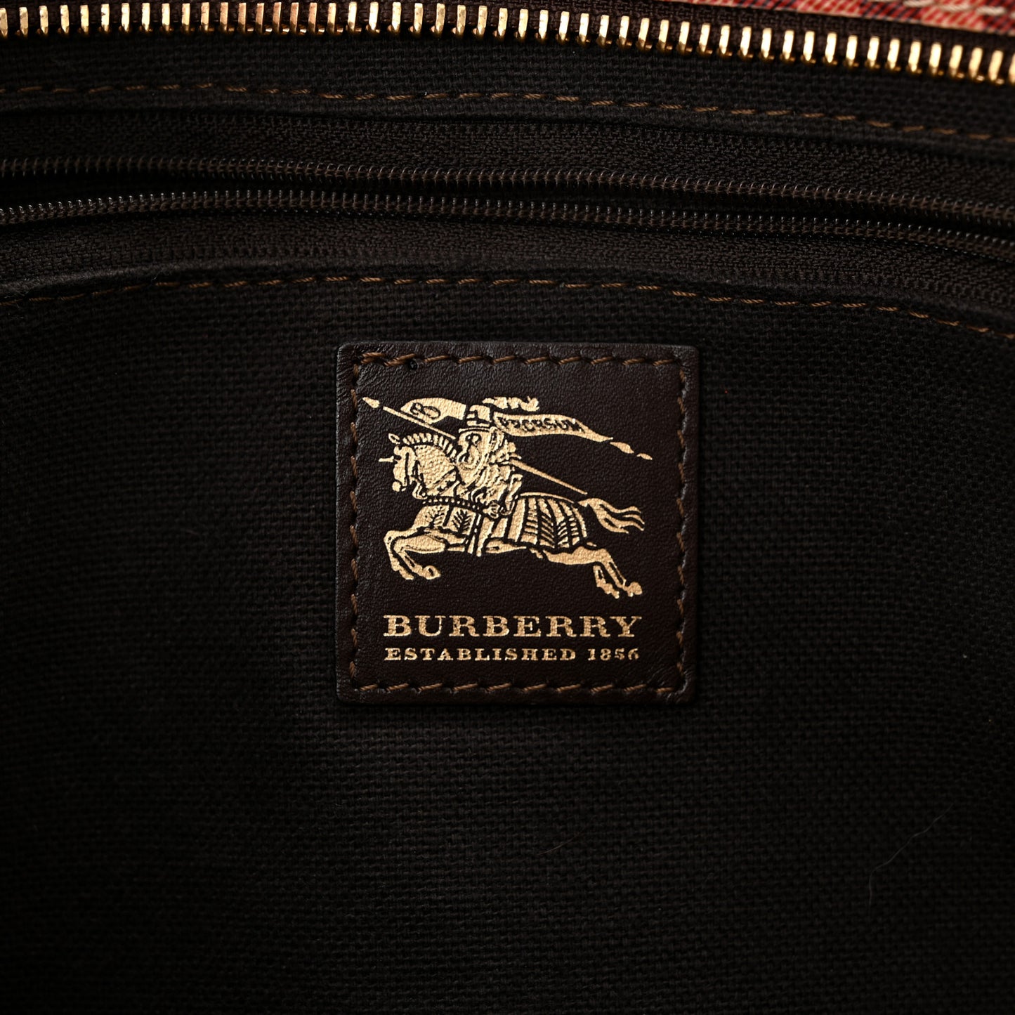 Haymarket Check Medium Regent Tote Chocolate