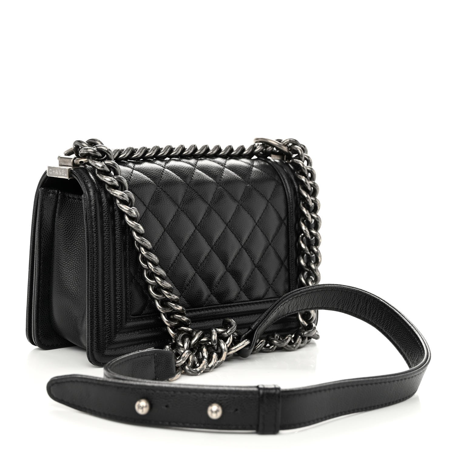 Chanel Caviar Quilted Small Boy Flap Black 3 of 10