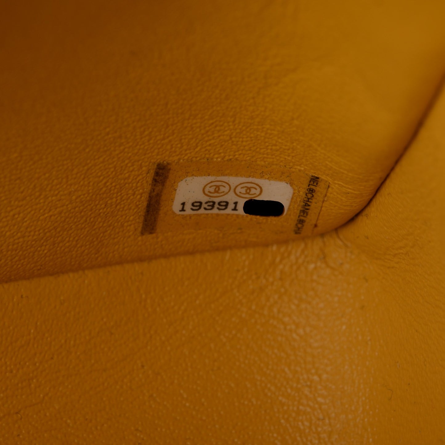 Lambskin Quilted Mini Rectangular Flap Yellow