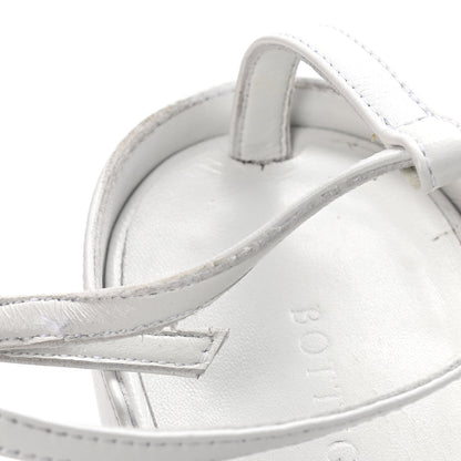 Bottega Veneta Lambskin Stretch Multi Strap 90mm Sandals 39.5 Optic White 13 of 14