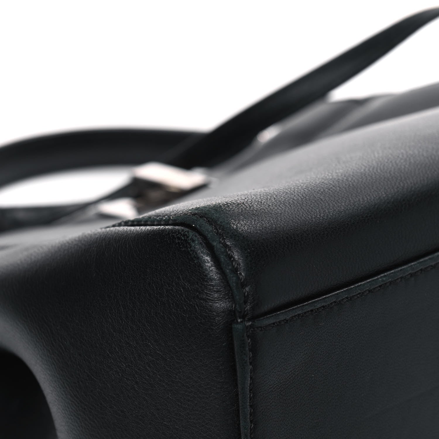 Fendi Nappa Karung Monster Eyes Mini Peekaboo Iconic Satchel Black Papavero 8 of 9