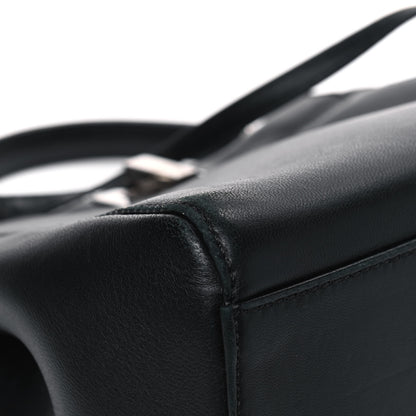 Fendi Nappa Karung Monster Eyes Mini Peekaboo Iconic Satchel Black Papavero 8 of 9