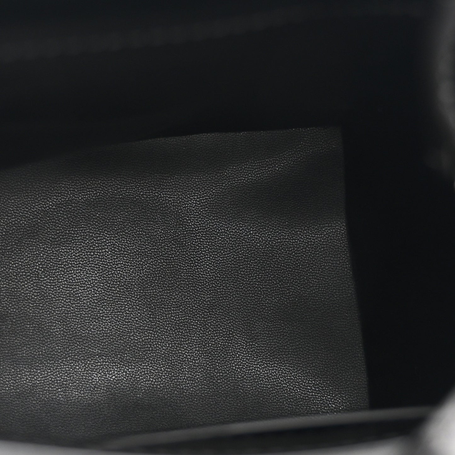 Box Calfskin Shark Lock Bucket Bag Black