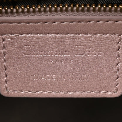Christian Dior Pearly Lambskin Cannage Medium Lady Dior Lotus 6 of 11