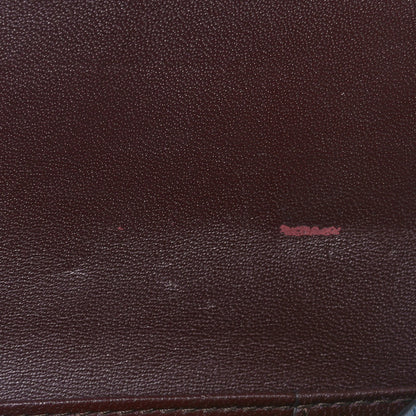 Mulberry Crocodile Embossed Calfskin Plaque French Purse Wallet Grey 8 of 9