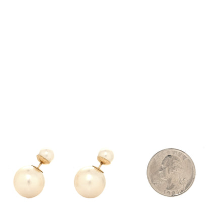 Christian Dior Pearl Mise En Dior Tribal Earrings Gold 2 of 5