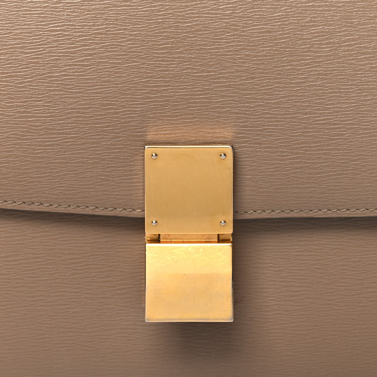 Celine Liege Calfskin Medium Classic Box Flap Bag Taupe 9 of 13