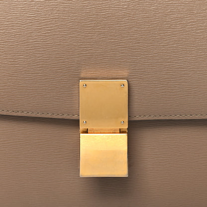Celine Liege Calfskin Medium Classic Box Flap Bag Taupe 9 of 13